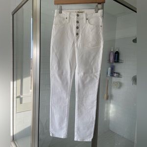 Madewell Curvy High Rise Skinny Crop Jeans.